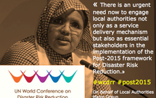 Fatimetou Mint Abdel Malick, first preparatory committee meeting of the Third UN World Conference on Disaster Risk Reduction