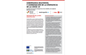 Nota Analítica #04 -  Gobernanza multinivel y coordinación de la emergencia  de la covid-19   