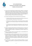 6 Foro Mundial del Agua. Mensaje de Autoridades Locales y Regionales. Marsella 2012