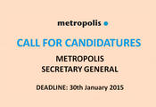 The METROPOLIS association is recruiting its new Secretary-General